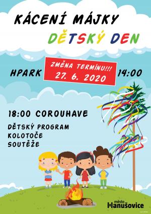 plakát - kácení máje 2020