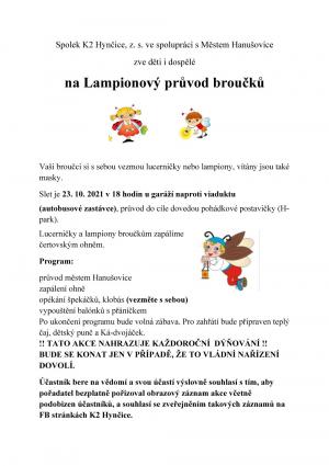 Lampionový průvod 2021